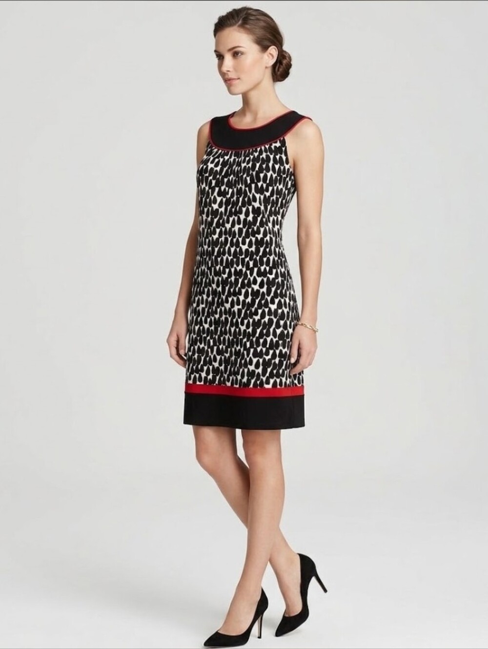 Enfocus Studio Polka Dot Shift Dress